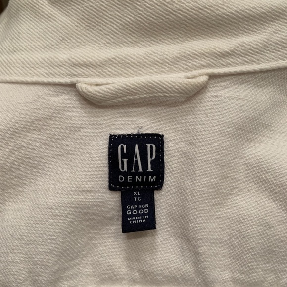 White Denim Jacket Gap - Picture 4 of 4